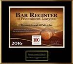 Bar Register of Preeminent Lawyers | 2016